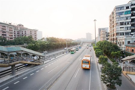 China, city thoroughfare, high angle view Stock Photo - Premium Royalty-Free, Code: 696-03395030