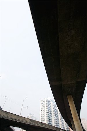 Overpass, low angle view Stock Photo - Premium Royalty-Free, Code: 696-03395058
