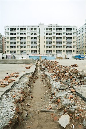 destruction - Chantier de construction Photographie de stock - Premium Libres de Droits, Code: 696-03395149