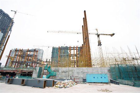 simsearch:632-01784566,k - Construction site Fotografie stock - Premium Royalty-Free, Codice: 696-03395186