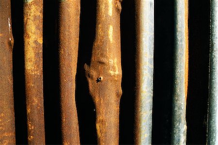 parallel - Metal bars with rust, close-up Stock Photo - Premium Royalty-Free, Code: 696-03395378