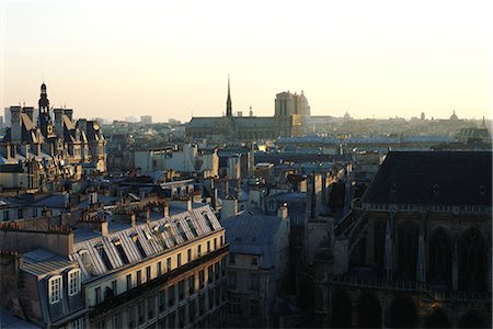 roof in paris - Rooftops, Paris, France Stock Photo - Premium Royalty-Free, Code: 696-03395398