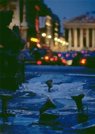 paris cityscape night - France, Paris, La Madeleine at night Stock Photo - Premium Royalty-Free, Code: 696-03396371