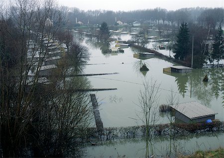 environmental disaster - Flood Stock Photo - Premium Royalty-Free, Code: 696-03396844