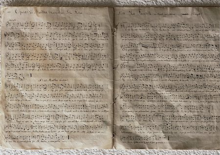 Wrinkled pages of music, close-up Stock Photo - Premium Royalty-Free, Code: 696-03396966