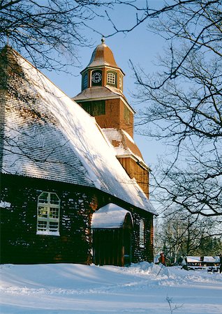 simsearch:696-03397248,k - Sweden, church in snow Stock Photo - Premium Royalty-Free, Code: 696-03397261