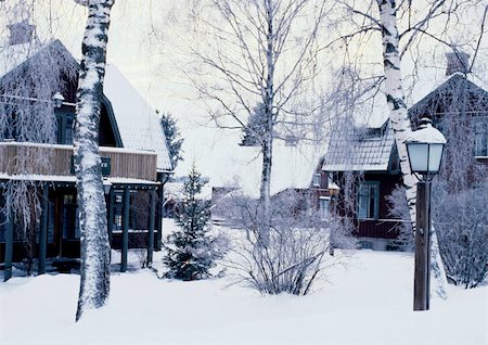 simsearch:696-03397248,k - Sweden, houses in snow Stock Photo - Premium Royalty-Free, Code: 696-03397307