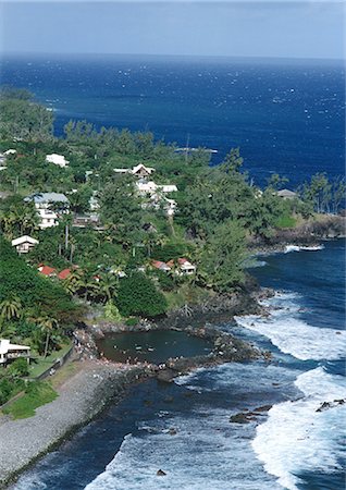 Coastal resort, aerial view Foto de stock - Sin royalties Premium, Código: 696-03397616