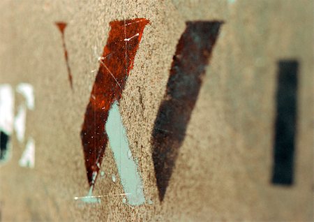 W,text,painted. Stock Photo - Premium Royalty-Free, Code: 696-03397760