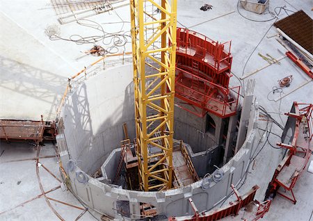 Construction site, high angle view Stock Photo - Premium Royalty-Free, Code: 696-03398589