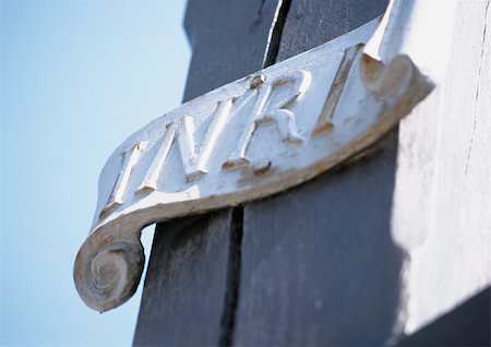 Letters "INRI" on crucifix, close-up Foto de stock - Sin royalties Premium, Código: 696-03399339