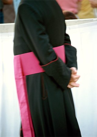 priest (christian) - Cardinal (clergy), mid section Stock Photo - Premium Royalty-Free, Code: 696-03399457