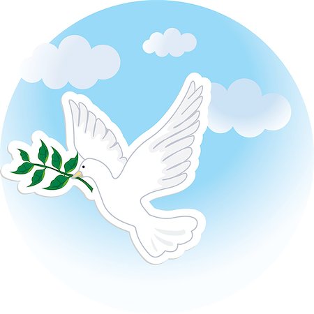 dove illustration - Illustration Stock Photo - Premium Royalty-Free, Code: 690-06190044