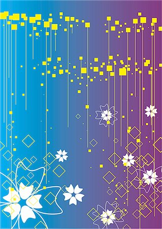 purple floral pattern - digital background Stock Photo - Premium Royalty-Free, Code: 690-03209057