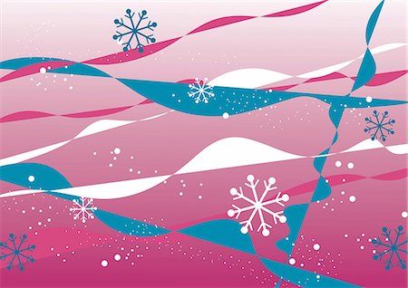 snowflake - digital background Foto de stock - Sin royalties Premium, Código: 690-03209118