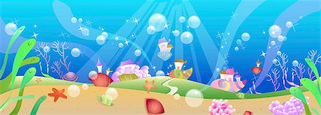 sea water digital background - digital background Stock Photo - Premium Royalty-Free, Code: 690-03209678