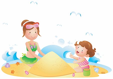 sandbar - digital background Stock Photo - Premium Royalty-Free, Code: 690-03201716