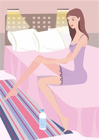 dessin animé - Soins de la peau Photographie de stock - Premium Libres de Droits, Code: 690-03202234