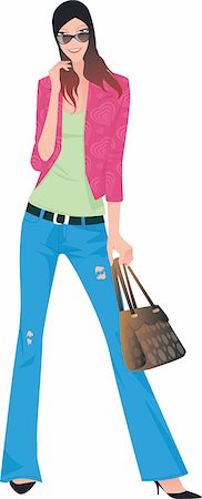 simsearch:690-03202451,k - A woman holding a bag Stock Photo - Premium Royalty-Free, Code: 690-03202368
