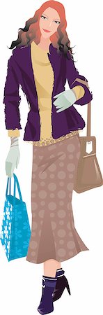 simsearch:690-03202451,k - A woman holding bags Stock Photo - Premium Royalty-Free, Code: 690-03202386