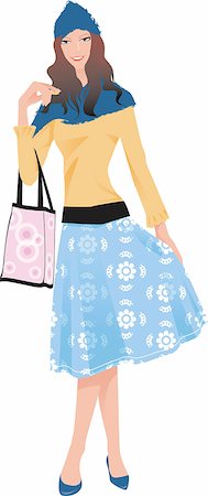 A woman holding a bag Stock Photo - Premium Royalty-Free, Code: 690-03202390