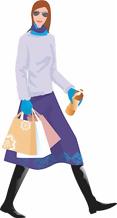 simsearch:690-03202451,k - A woman holding bags Stock Photo - Premium Royalty-Free, Code: 690-03202392
