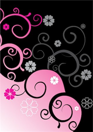 flower graphic pattern - Digital composite background Stock Photo - Premium Royalty-Free, Code: 690-03235570