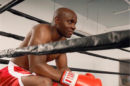 pictures of black male boxers sports - Boxer in Ring Stock Photo - Premium Royalty-Free, Code: 693-06015157