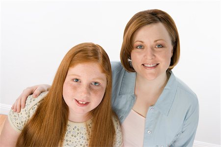 fat teen girls - Mother and daughter, portrait Stock Photo - Premium Royalty-Free, Code: 693-06016304