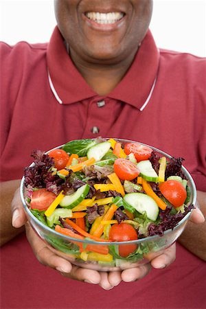 Man Holding Salad Stock Photo - Premium Royalty-Free, Code: 693-06016394