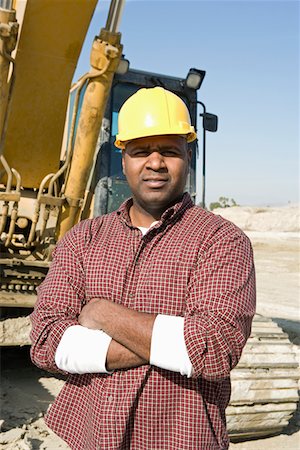 Construction worker on site, portrait Stock Photo - Premium Royalty-Free, Code: 693-06016801