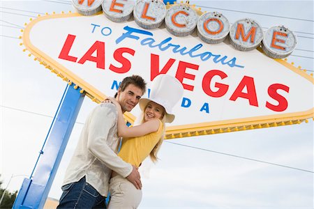 simsearch:693-06018149,k - Couple having fun in Las Vegas, Nevada, USA Stock Photo - Premium Royalty-Free, Code: 693-06018107