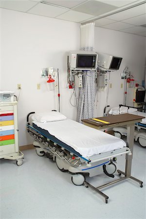 salle d'hôpital - Chambre d'hôpital vide Photographie de stock - Premium Libres de Droits, Code: 693-06019278