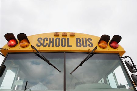 school bus - Caution Lights Flashing on School Bus Stock Photo - Premium Royalty-Free, Code: 693-06020751