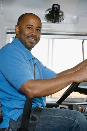 school bus - School Bus Driver in School Bus Stock Photo - Premium Royalty-Free, Code: 693-06020774