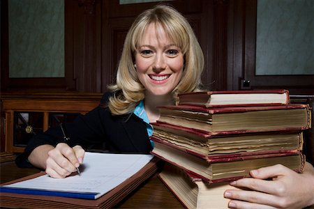 defense lawyer - Woman working in court, portrait Stock Photo - Premium Royalty-Free, Code: 693-06020971