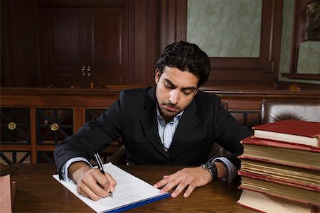 defense lawyer - Man working in court Stock Photo - Premium Royalty-Free, Code: 693-06020972