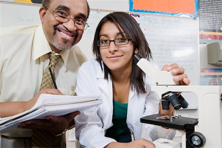 Teacher and Student in Science Lab Stock Photo - Premium Royalty-Free, Code: 693-06021097