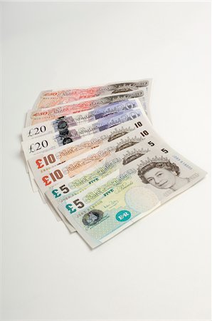 British paper currency Stock Photo - Premium Royalty-Free, Code: 693-06021270