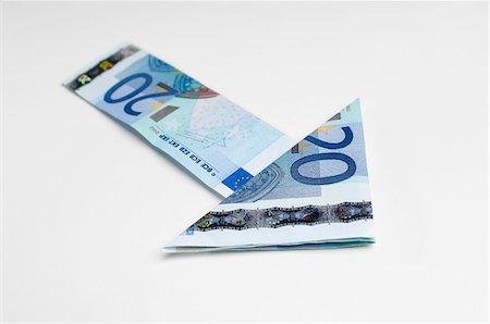 euro - Arrow Made of Money Foto de stock - Sin royalties Premium, Código: 693-06021315