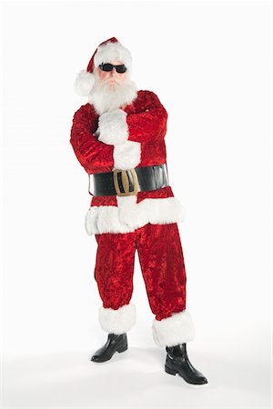 Santa Claus wearing sunglasses Foto de stock - Sin royalties Premium, Código: 693-06021818