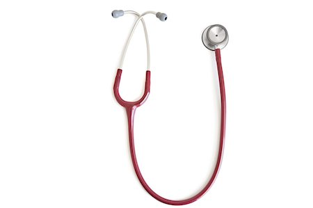 A stethoscope isolated over white background Stock Photo - Premium Royalty-Free, Code: 693-06324329