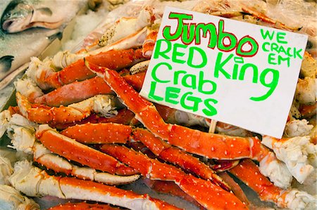 Crab Legs at fish market Foto de stock - Sin royalties Premium, Código: 693-06967310