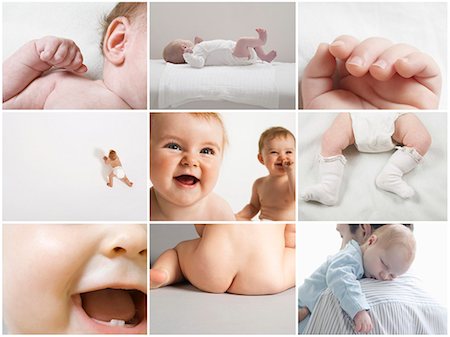 Computer imaging of baby girls and baby boys Stock Photo - Premium Royalty-Free, Code: 693-07912158