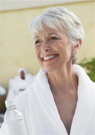 senior and spa - Woman at spa Foto de stock - Sin royalties Premium, Código: 693-03299989