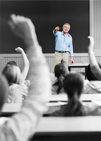 student and professor - Teacher in Class Stock Photo - Premium Royalty-Free, Code: 693-03305211