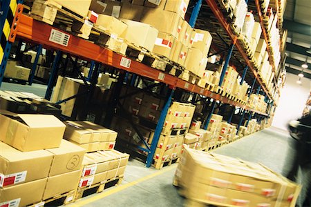 Packages in warehouse Stock Photo - Premium Royalty-Free, Code: 693-03305271