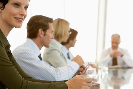 simsearch:693-03707355,k - Businesspeople in conference meeting Stock Photo - Premium Royalty-Free, Code: 693-03300280