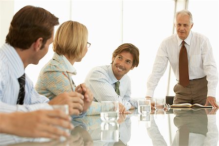 simsearch:693-03707355,k - Businesspeople in conference meeting Stock Photo - Premium Royalty-Free, Code: 693-03300281