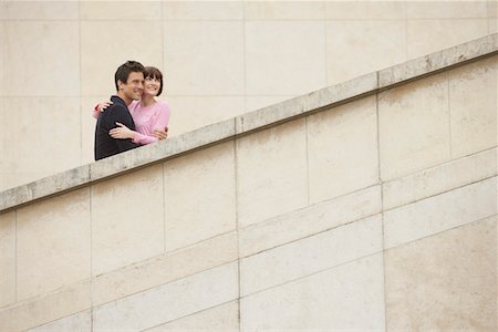 simsearch:693-03564644,k - Affectionate Couple Sightseeing on Steps Stock Photo - Premium Royalty-Free, Code: 693-03303393